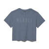 Color selected: Women's NOBULL Boxy Tee Dusty Blue Heather