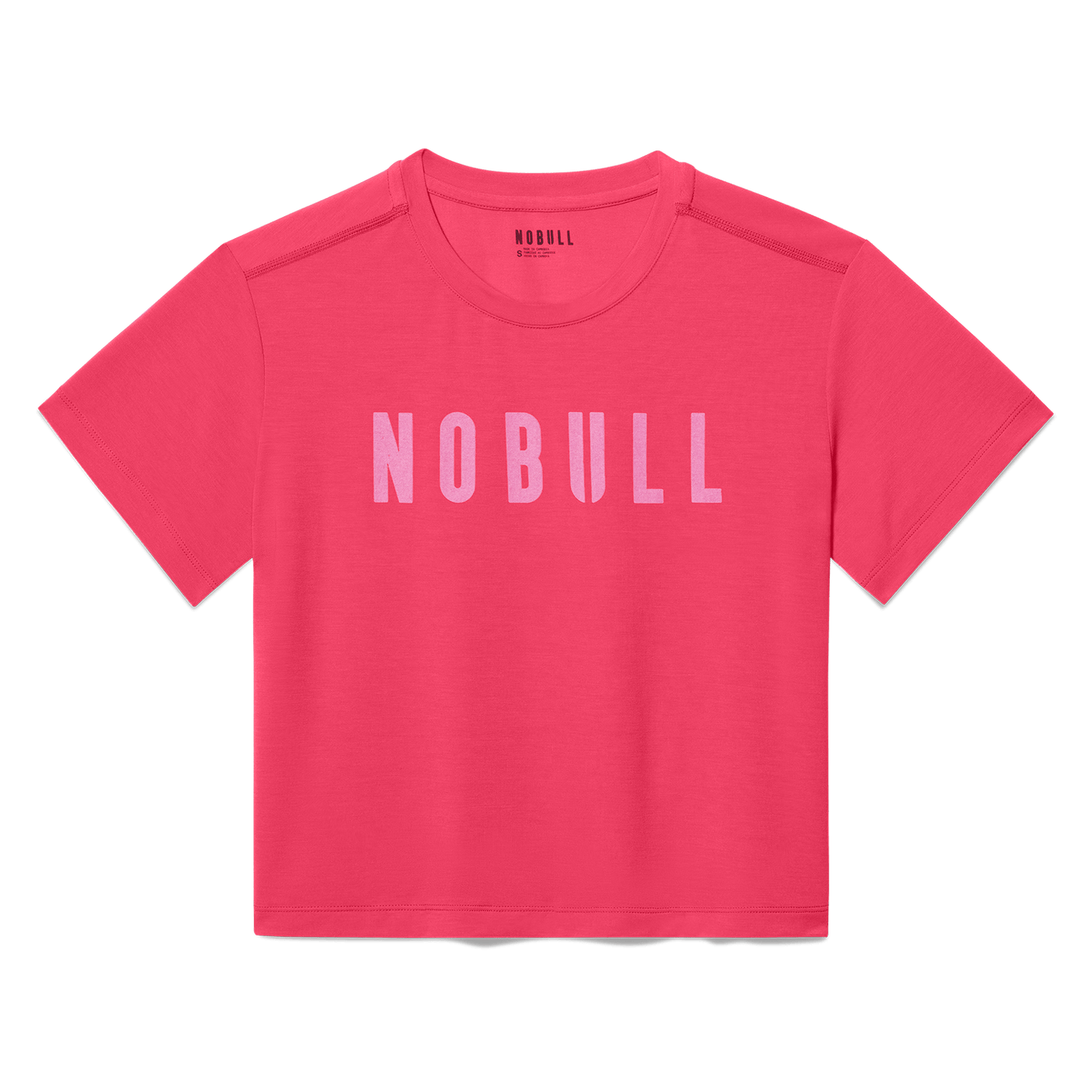 Women's Punch NOBULL Boxy Tee Flat Lay Angle.