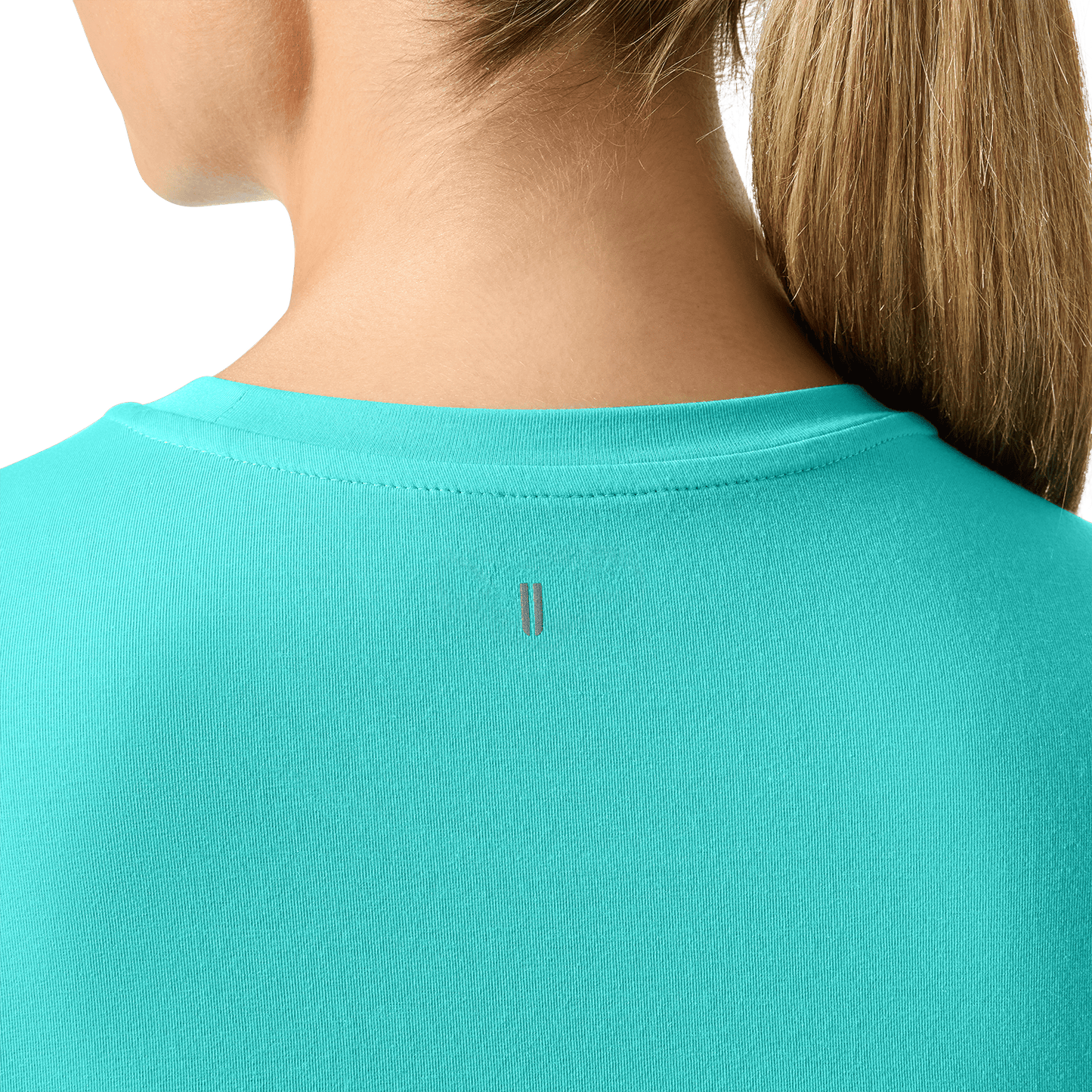 Women's Aqua Wash NOBULL Boxy Tee Back Detail Angle.
