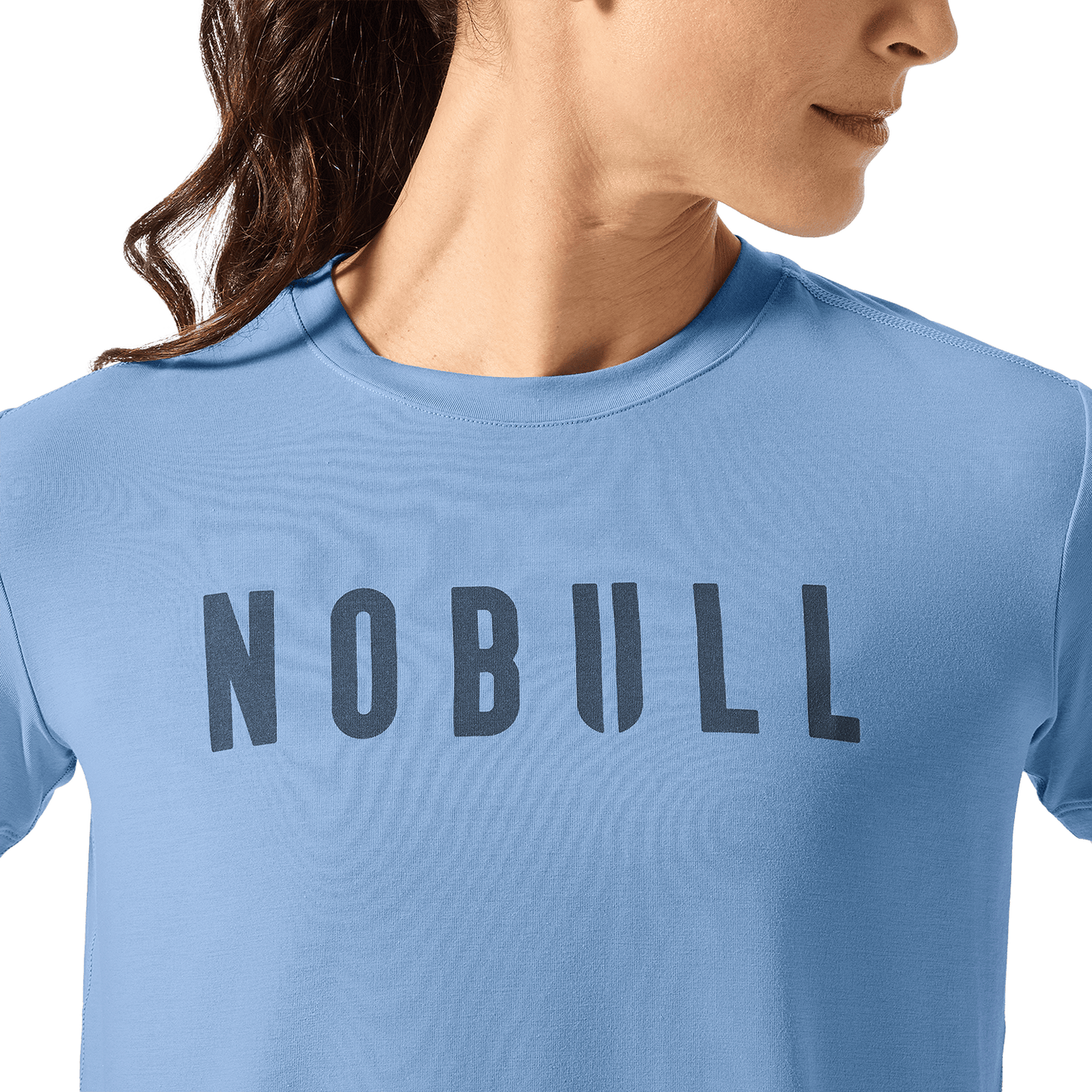 Women's Harbor NOBULL Boxy Tee Front Detail Angle.