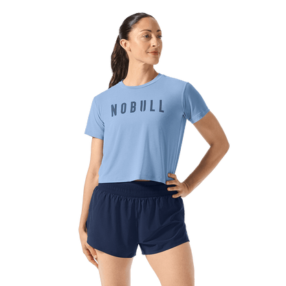 Women's Harbor NOBULL Boxy Tee Front Waist Up Angle.