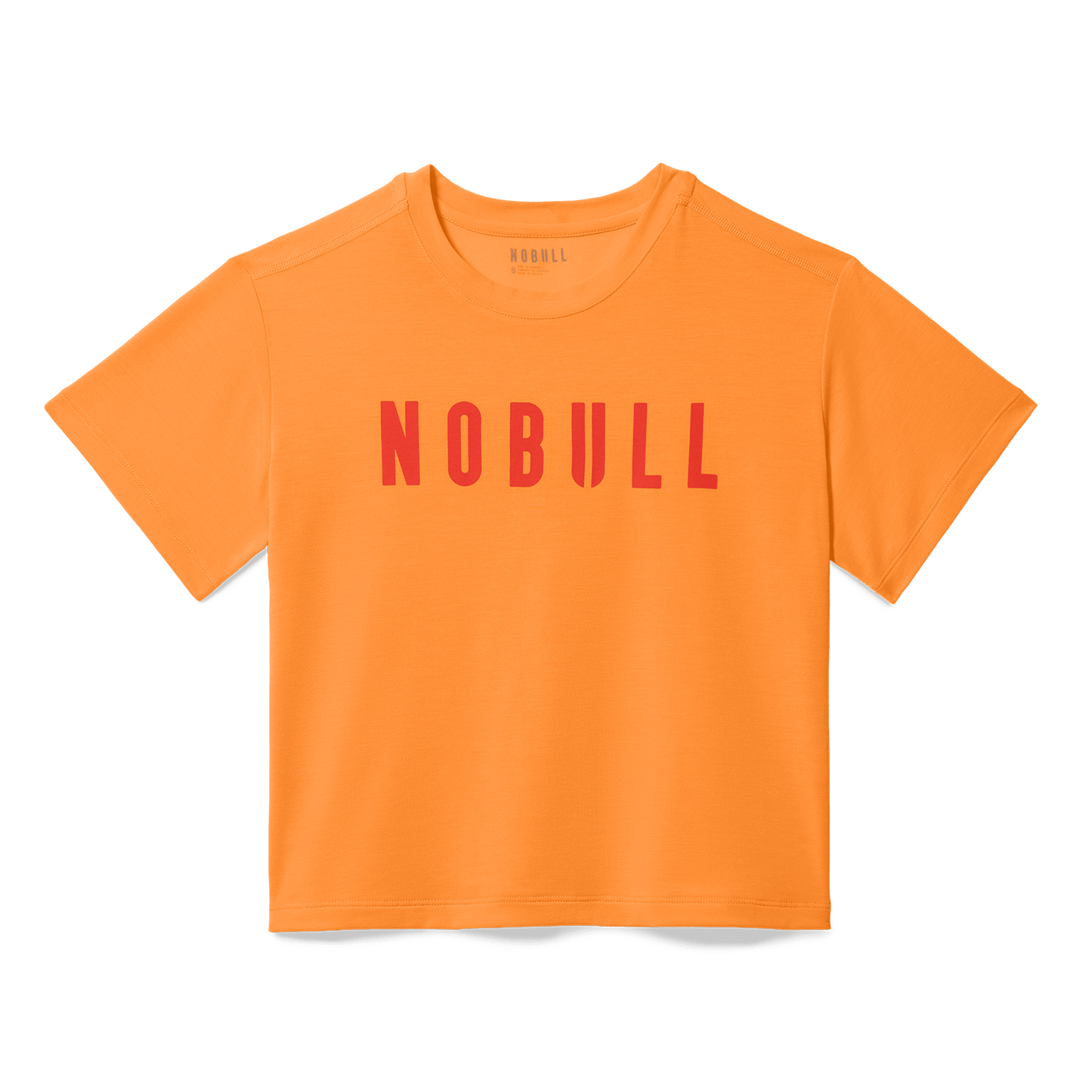 Women's Flare NOBULL Boxy Tee Flat Lay Angle.