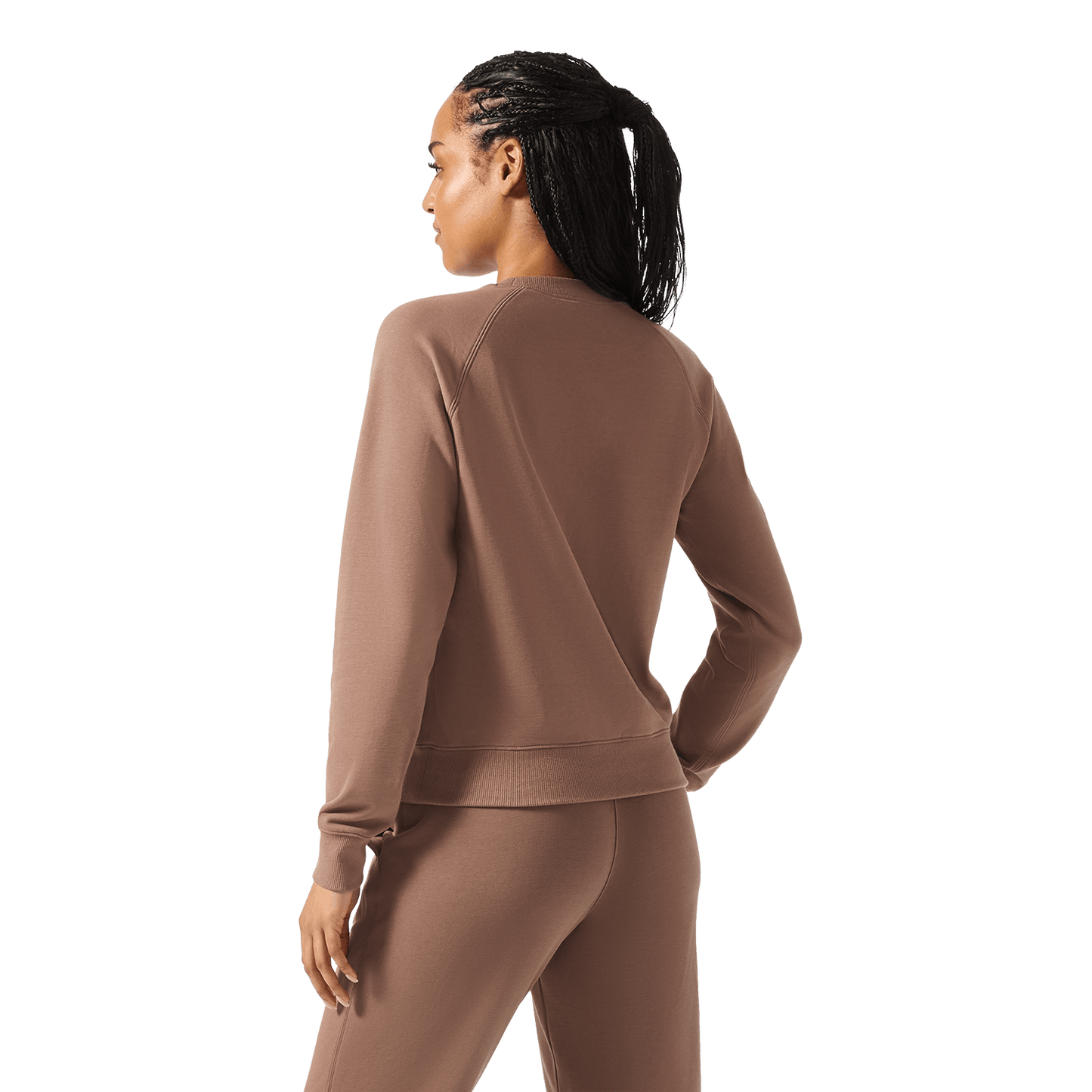 Women's Acorn NOBULL Crew Back Waist Up Angle.