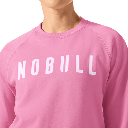 Women's Soft Pink NOBULL Crew Front Detail Angle.