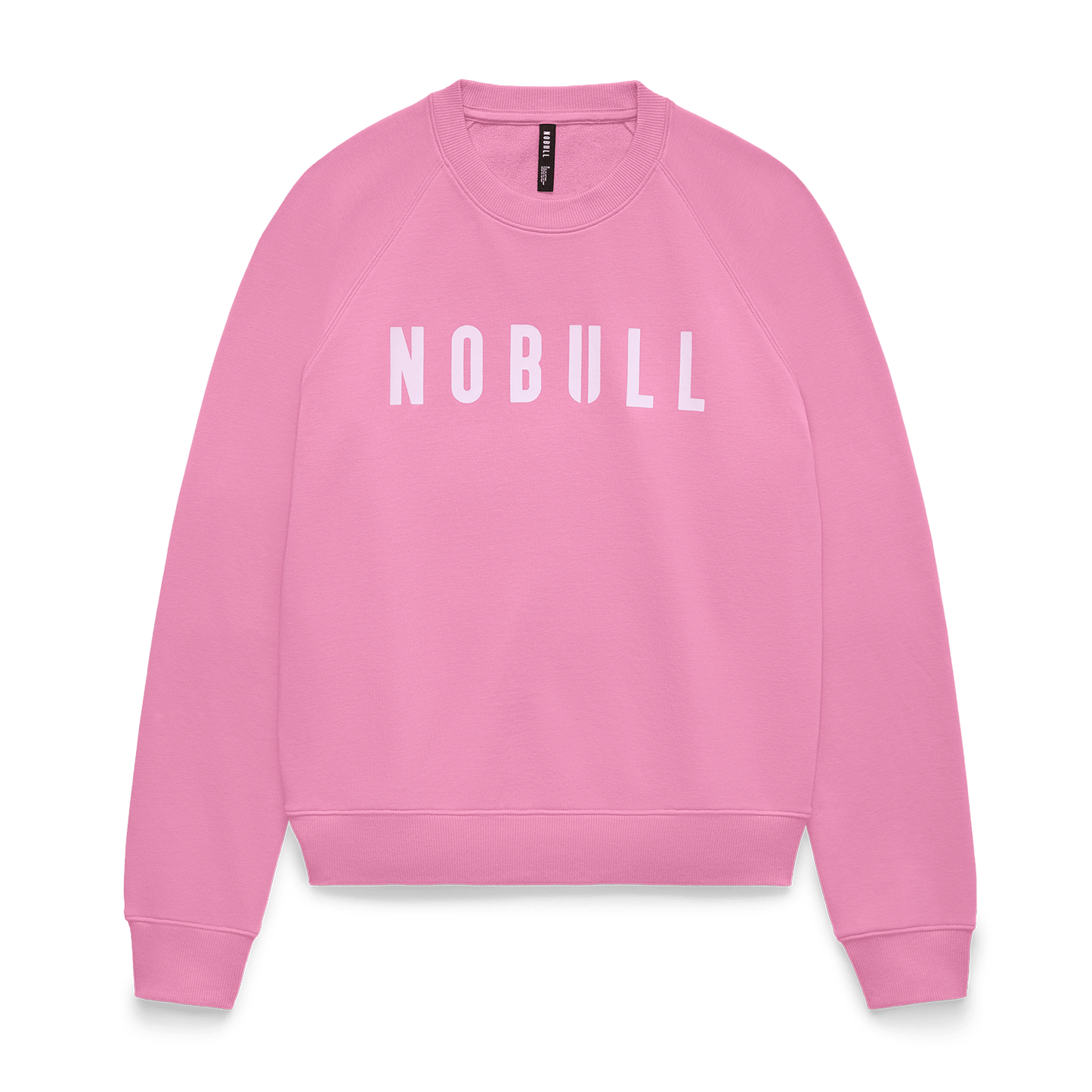 Women's Soft Pink NOBULL Crew Flat Lay Angle.