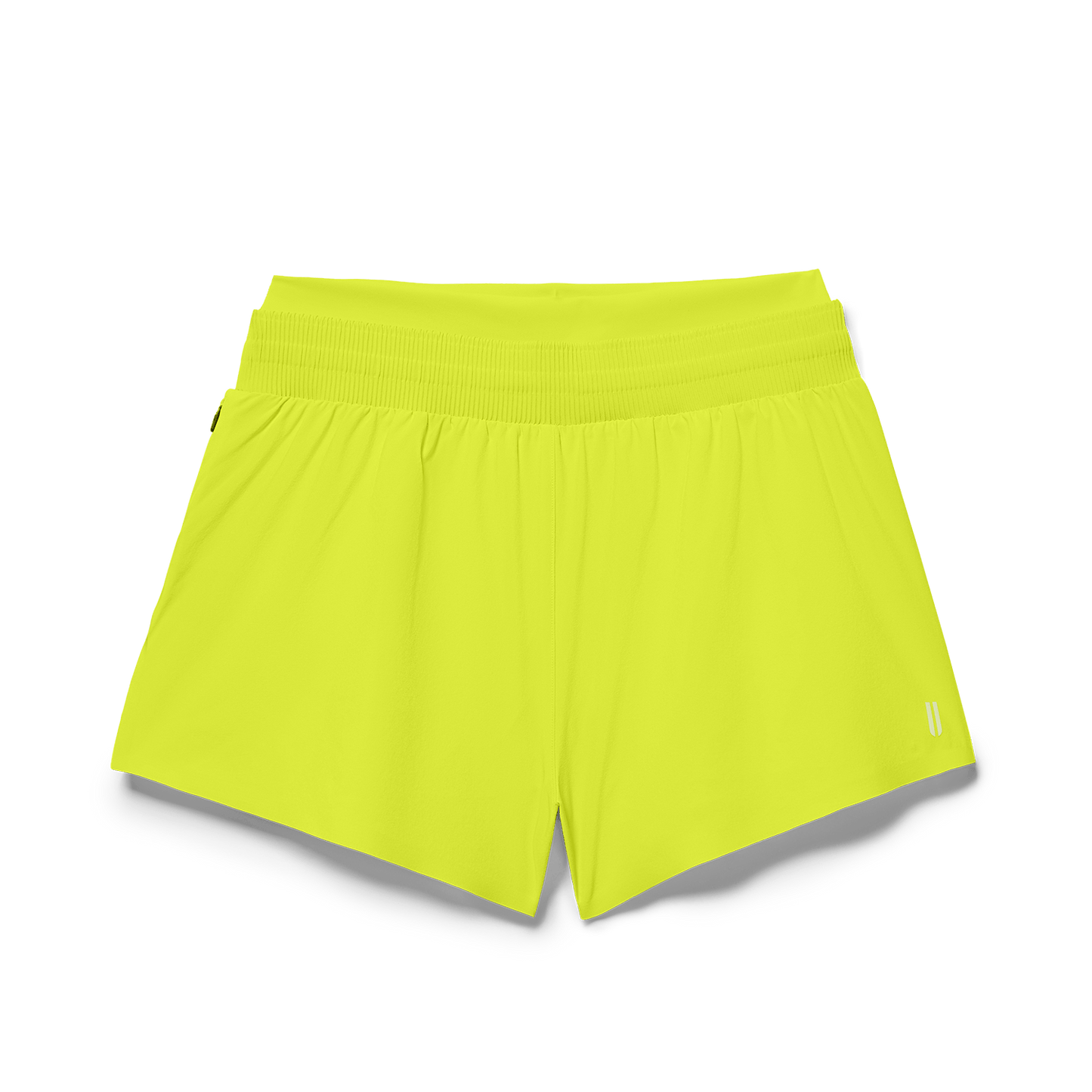 Women's Zest Drive 2-in-1 Short 3" Flat Lay Angle.