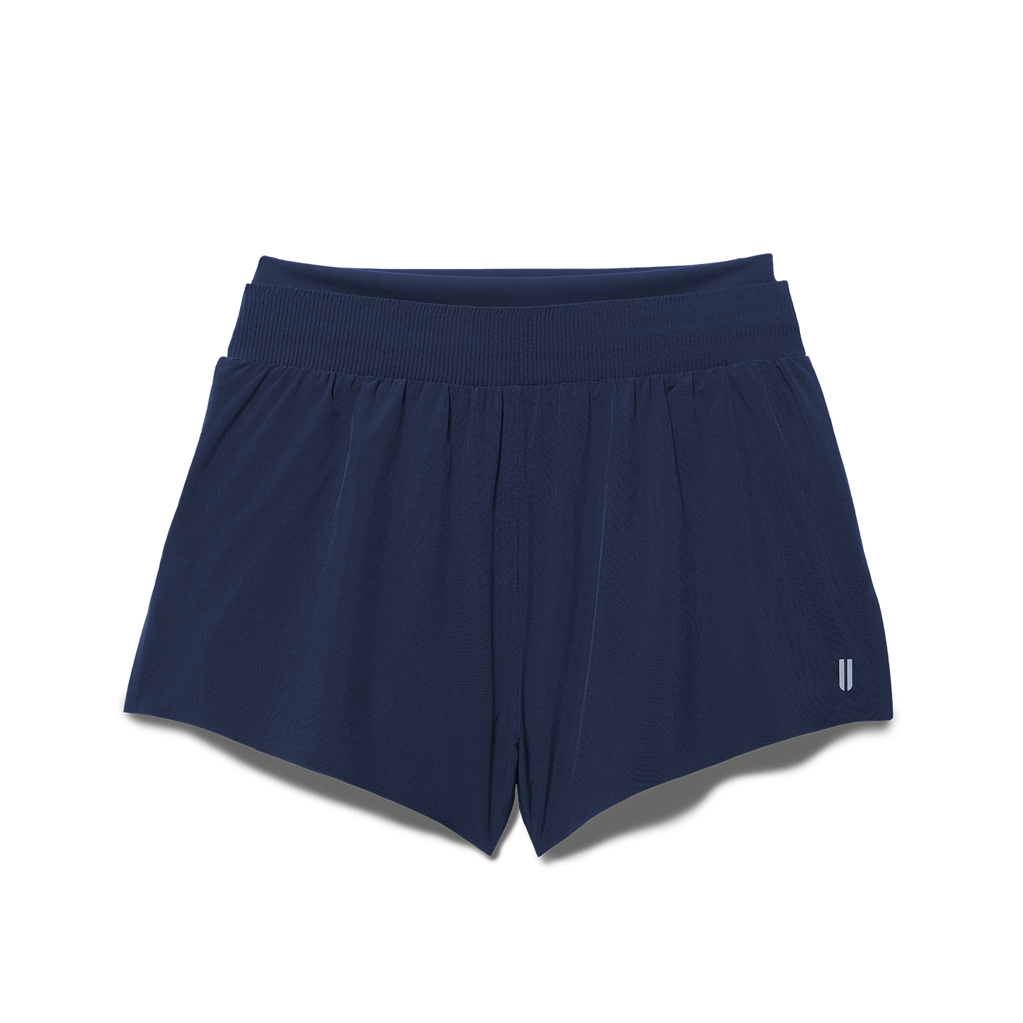 Women's Night Navy Drive 2-in-1 Short 3" Flat Lay Angle.