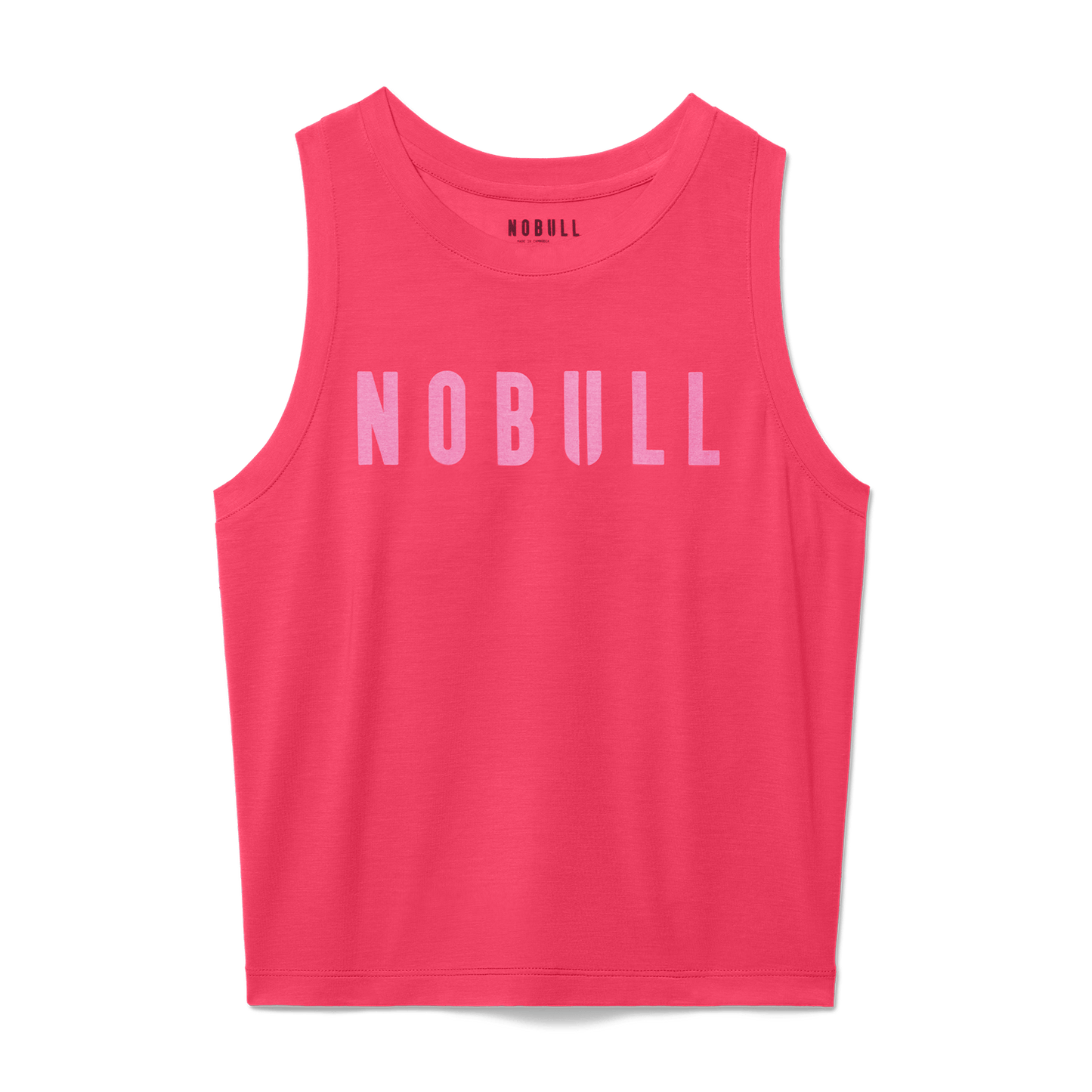 Women's Punch NOBULL Fitted Tank Flat Lay Angle.