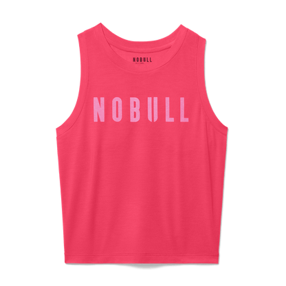 Women's Punch NOBULL Fitted Tank Flat Lay Angle.