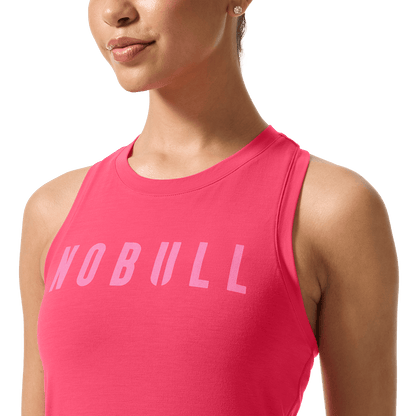 Women's Punch NOBULL Fitted Tank Front Detail Angle.