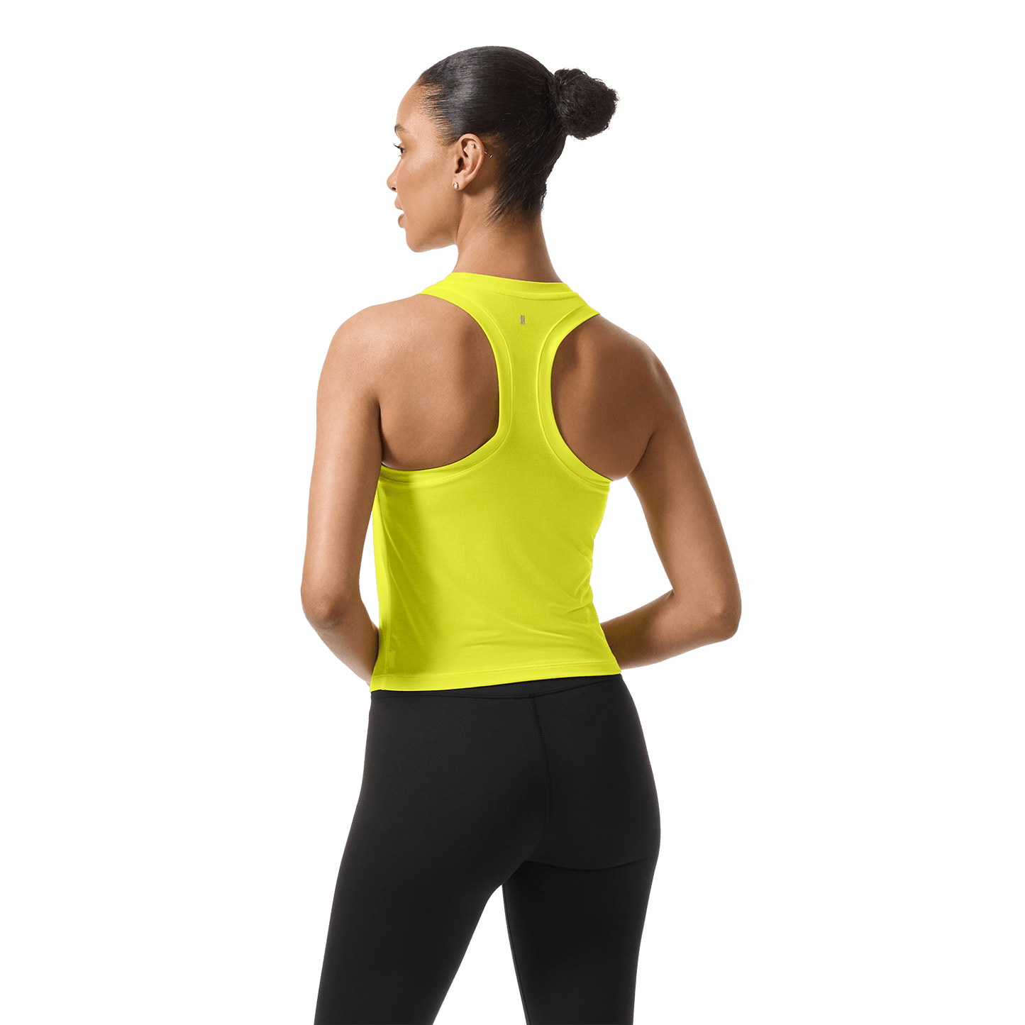 Women's Zest NOBULL Fitted Tank Back On Body Angle.