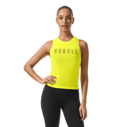 Women's Zest NOBULL Fitted Tank Front On Body Angle.