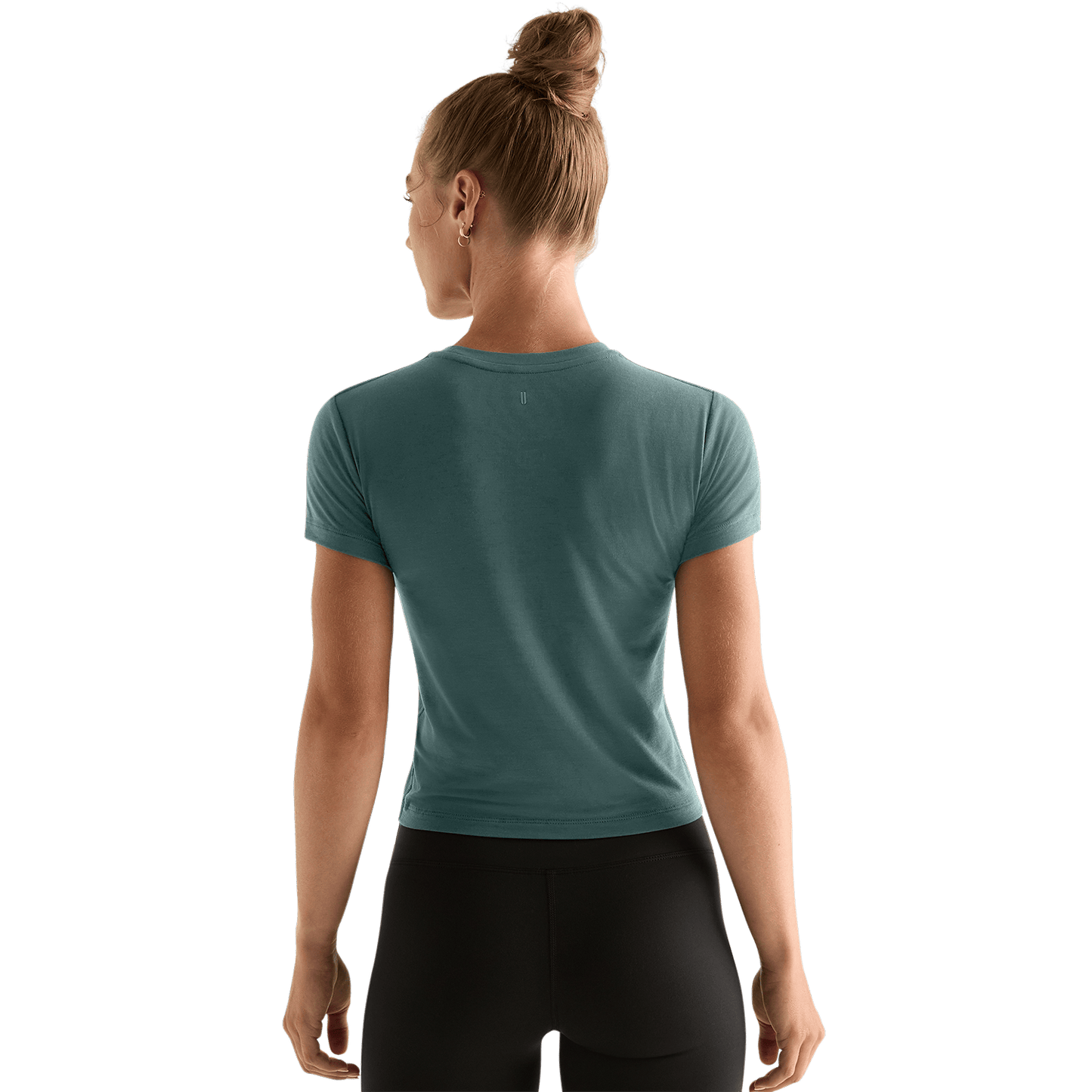 Women's Silver Pine NOBULL Fitted Tee Back Angle.