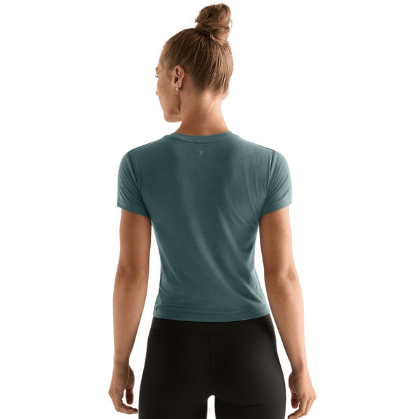 Women's Silver Pine NOBULL Fitted Tee Back Angle.