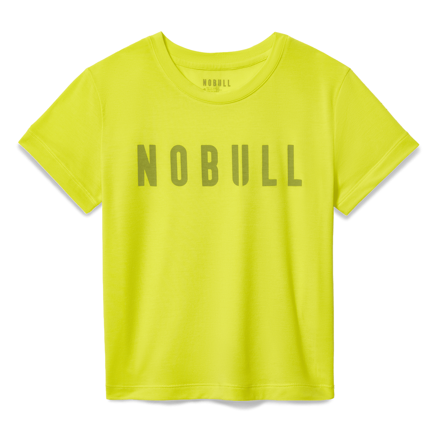 Women's Zest NOBULL Fitted Tee Flat Lay Angle.