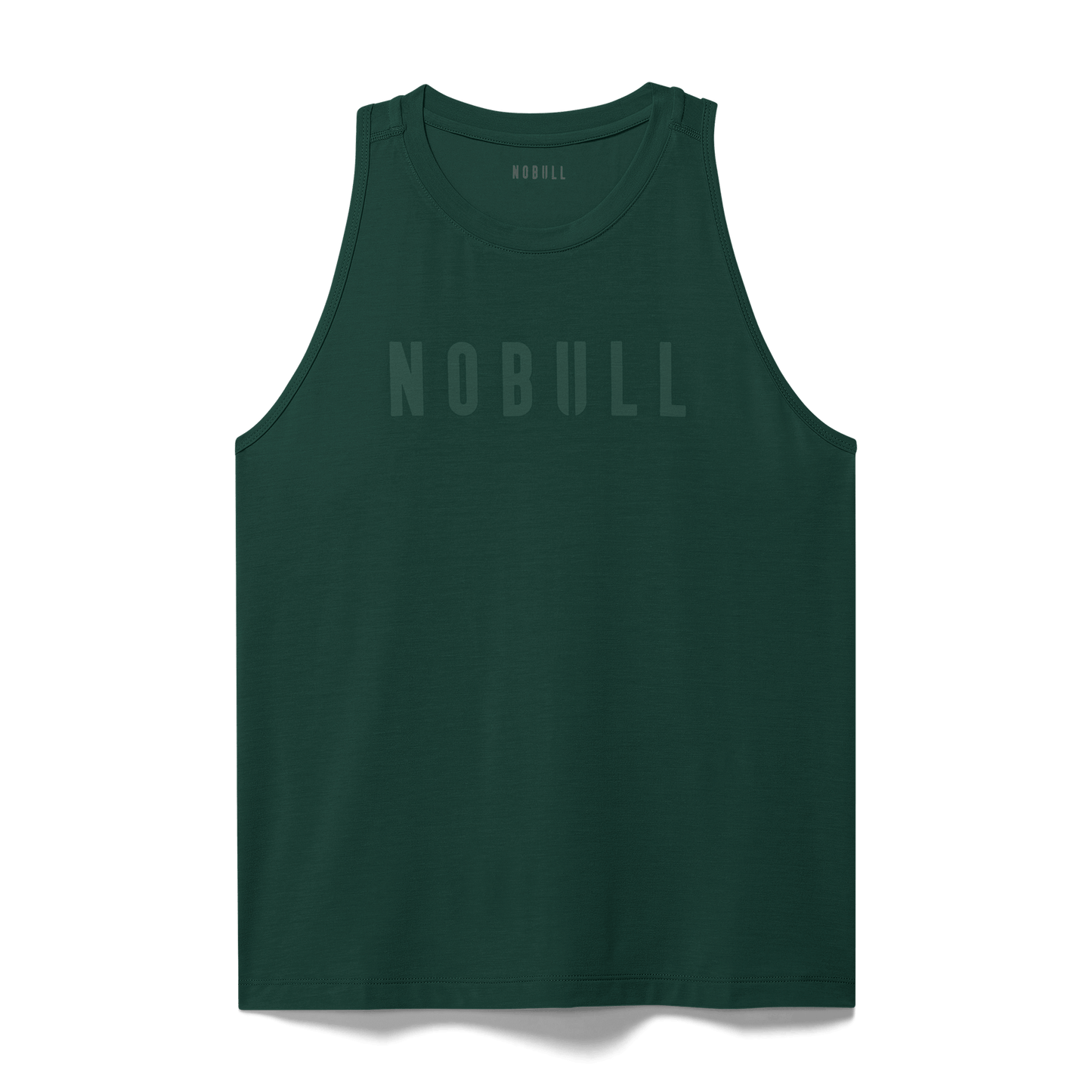 Women's Dark Ivy NOBULL High Neck Tank Flat Lay Angle.