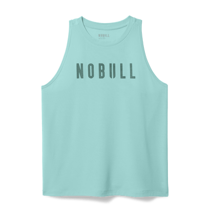 Women's Blue Haze NOBULL High-Neck Tank Flat Lay Angle.