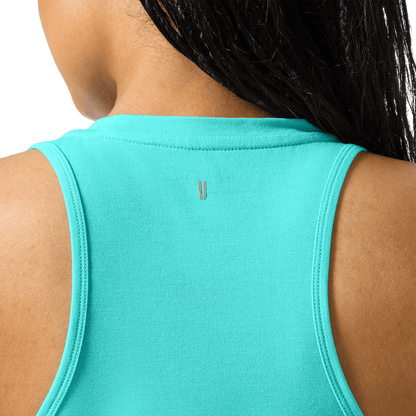 Women's Aqua Wash NOBULL High-Neck Tank Back Detail Angle.