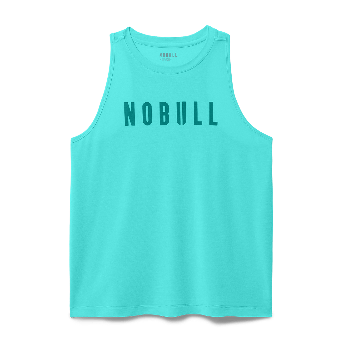 Women's Aqua Wash NOBULL High-Neck Tank Flat Lay Angle.