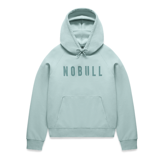 
                        Blue Haze NOBULL Layers Hoodie Flat Lay Angle.
                      
