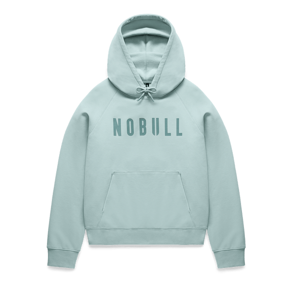 Blue Haze NOBULL Layers Hoodie Flat Lay Angle.