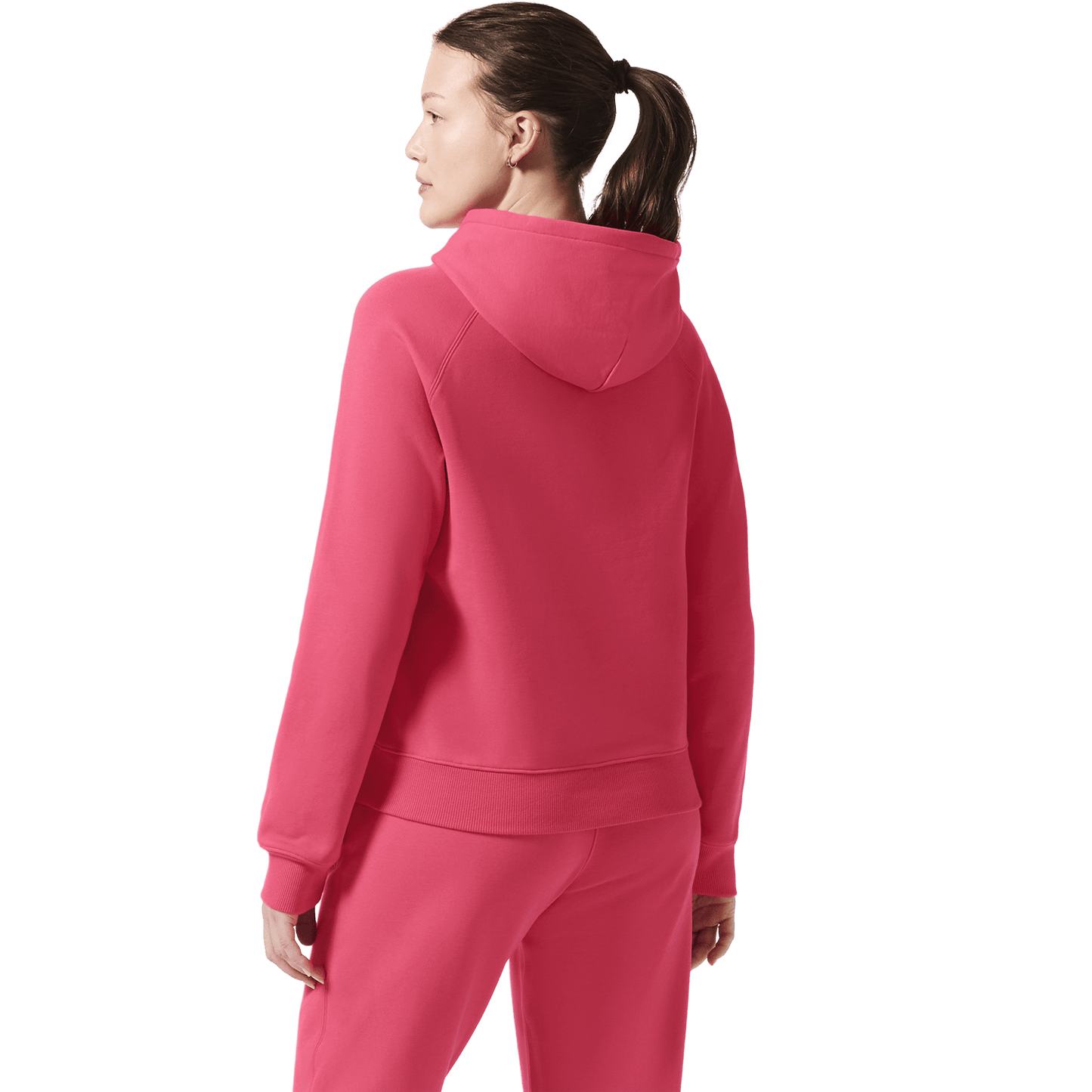Women's Punch NOBULL Hoodie Back On Body Angle.