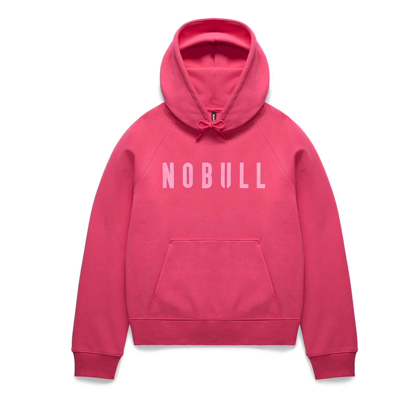 Women's Punch NOBULL Hoodie Flat Lay Angle.