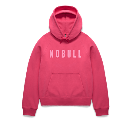 Women's Punch NOBULL Hoodie Flat Lay Angle.
