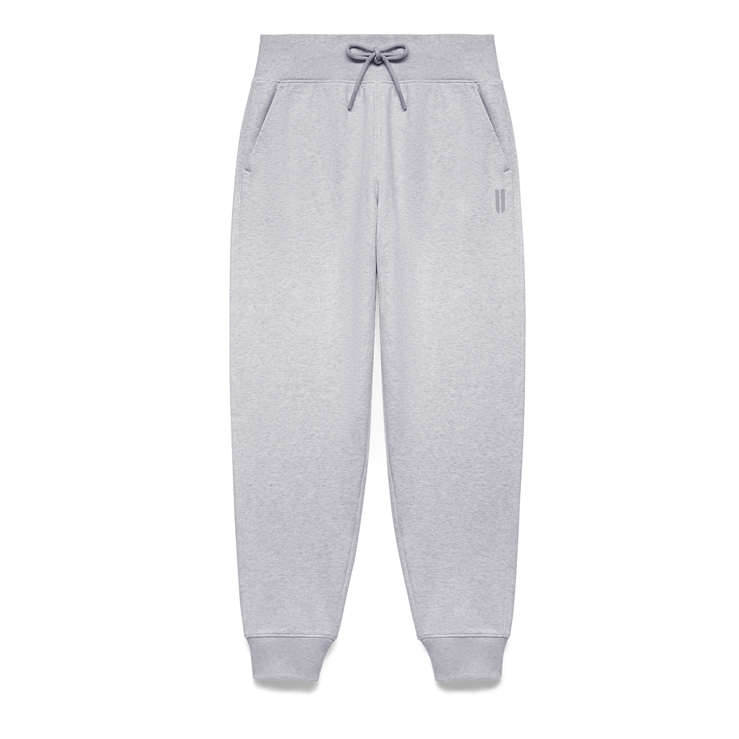 Women's Light Grey Heather NOBULL Jogger Flat Lay Angle.