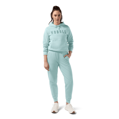 Women's Blue Haze NOBULL Jogger Front Full Body Angle.