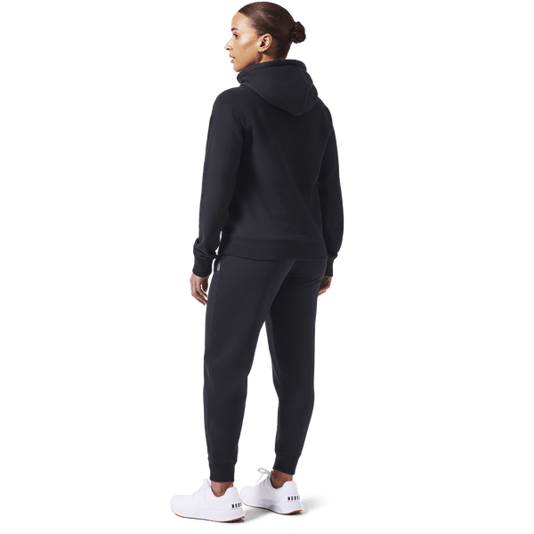 Women's Black NOBULL Joggers Back On Body Angle.
