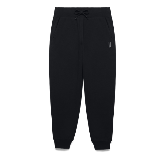 Women's Black NOBULL Joggers Flat Lay Angle.