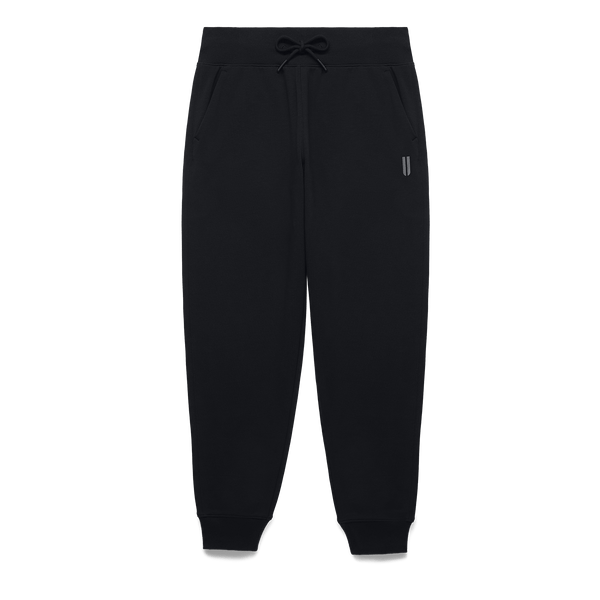 Women's Black NOBULL Joggers Flat Lay Angle.