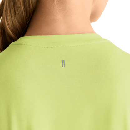 Women's Pear NOBULL Long Sleeve Tee Detail Angle.
