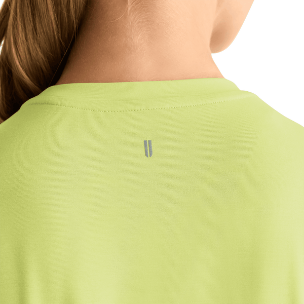Women's Pear NOBULL Long Sleeve Tee Detail Angle.