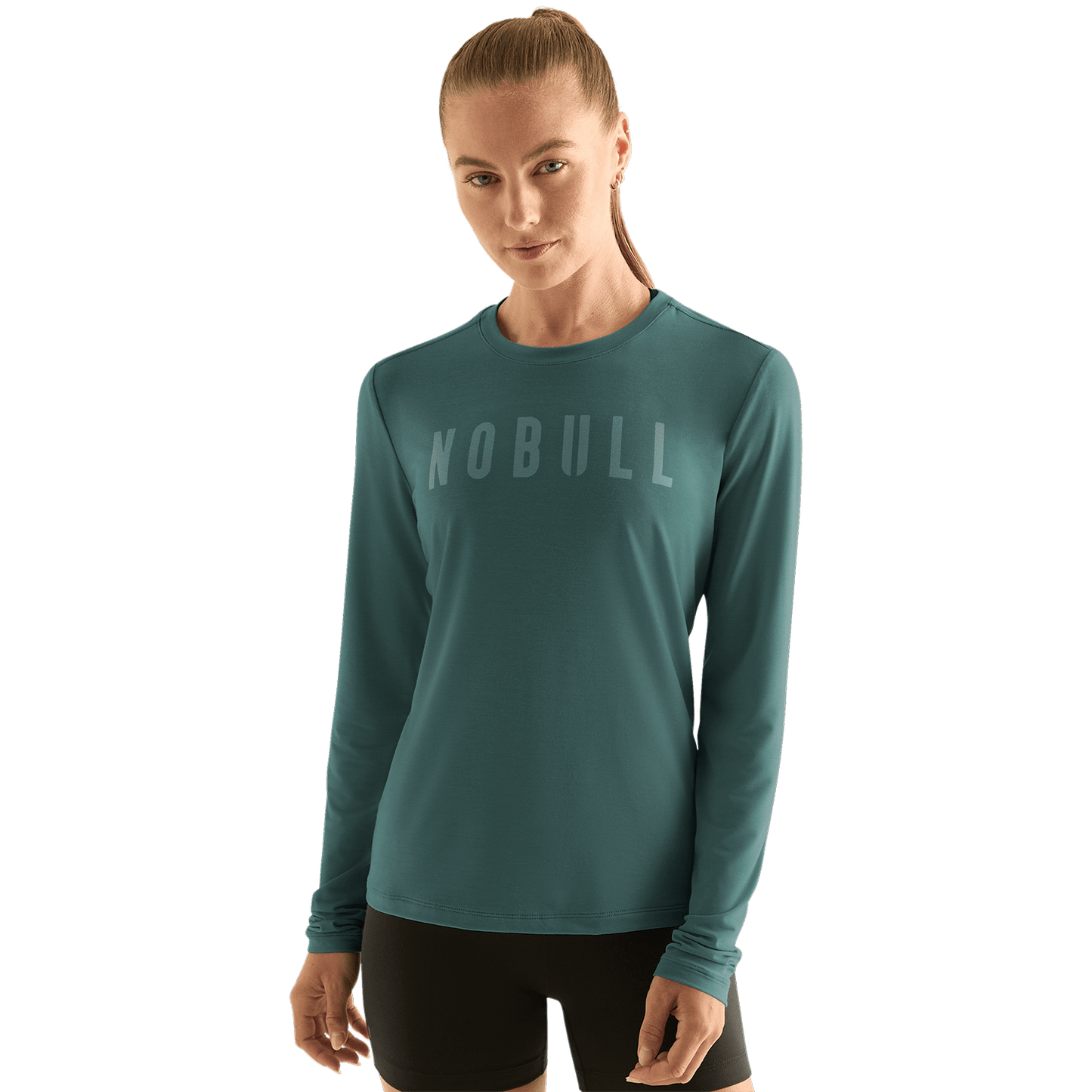 Women's Silver Pine Long Sleeve Tee Front Angle.