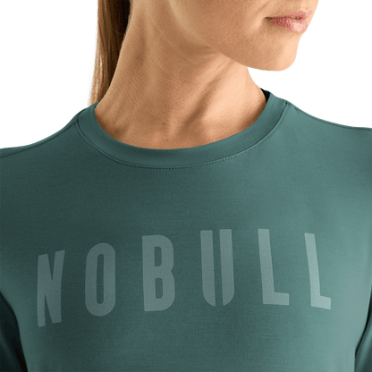 Women's Silver Pine Long Sleeve Tee Detail Angle.
