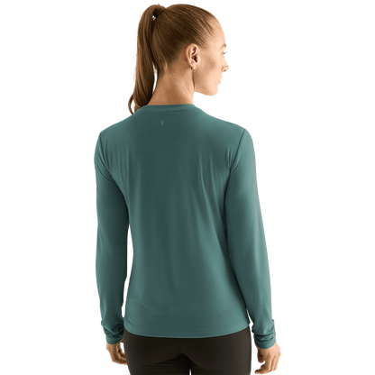 Women's Silver Pine Long Sleeve Tee Back Angle.