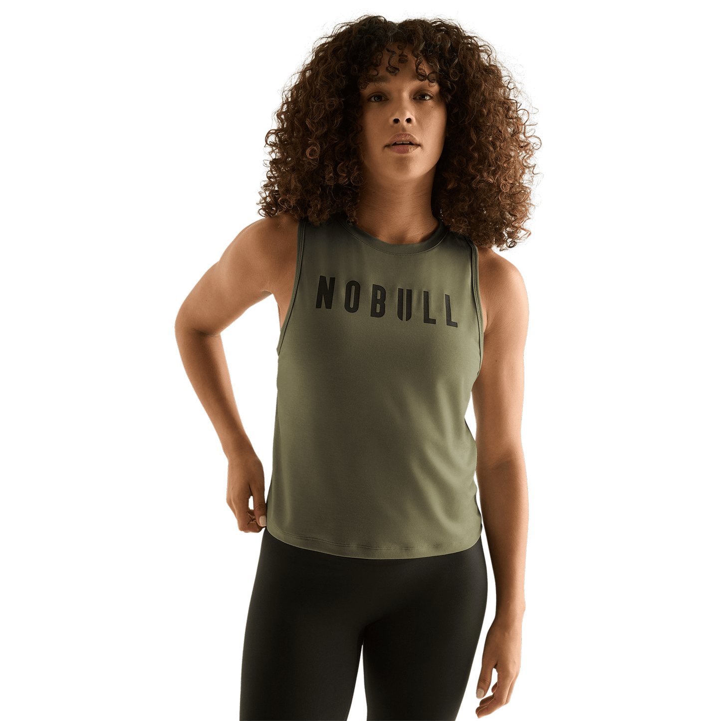 Women's Oak Grove Muscle Tank Front Angle.