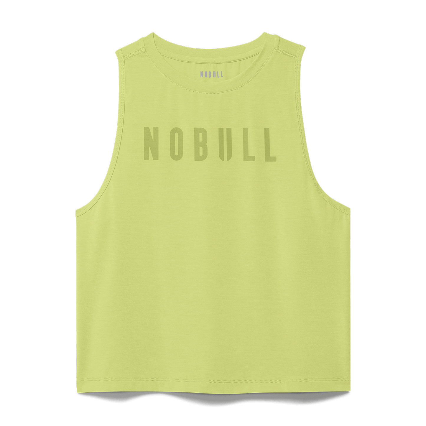 Women's Pear NOBULL Muscle Tank Flat Lay Angle.