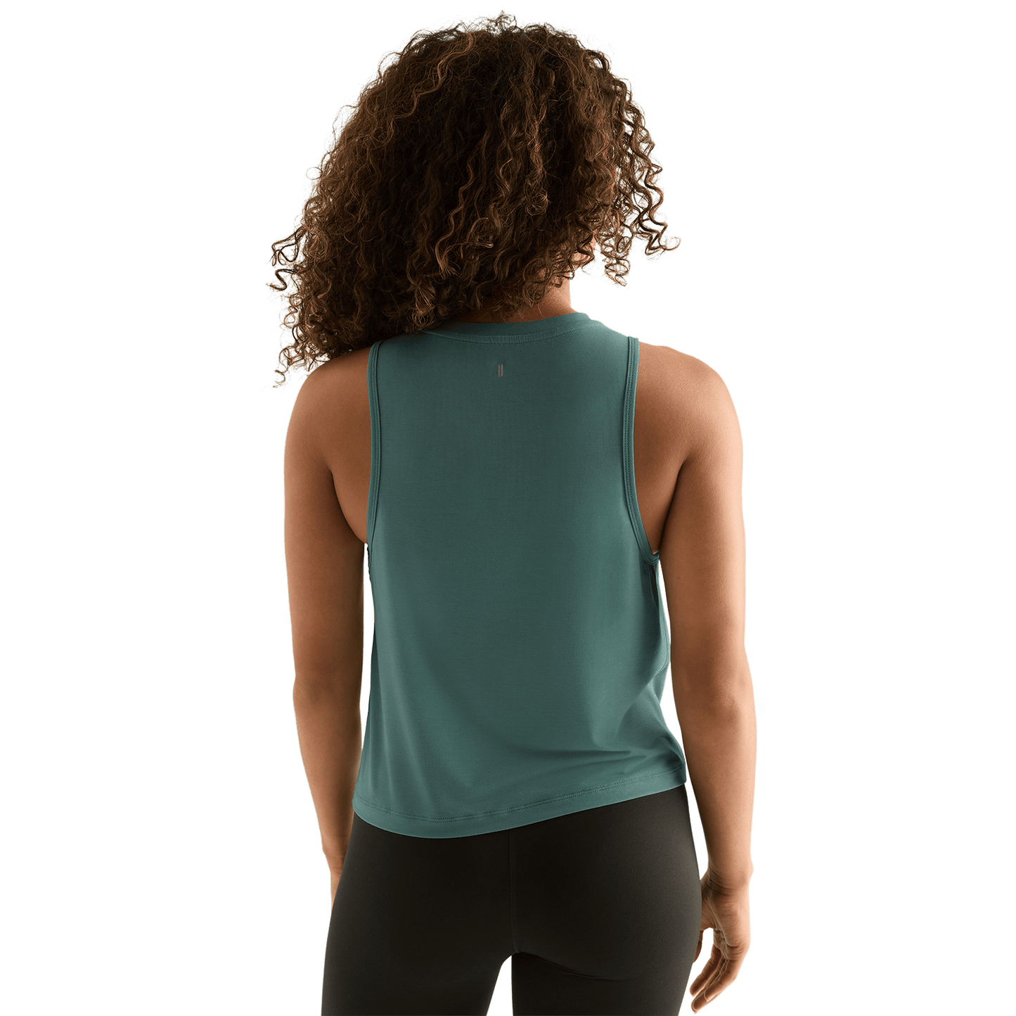 Women's Silver Pine NOBULL Muscle Tank Back Angle.