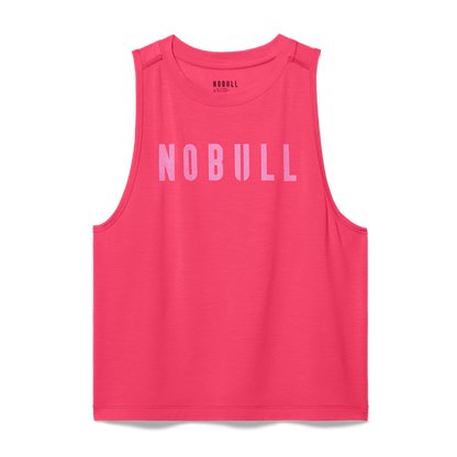 Women's Punch NOBULL Muscle Tank Flat Lay Angle.