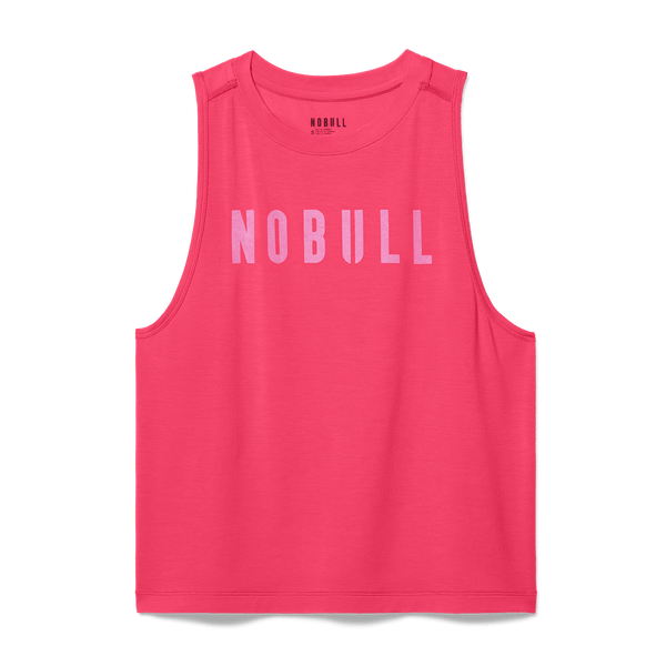Women's Punch NOBULL Muscle Tank Flat Lay Angle.