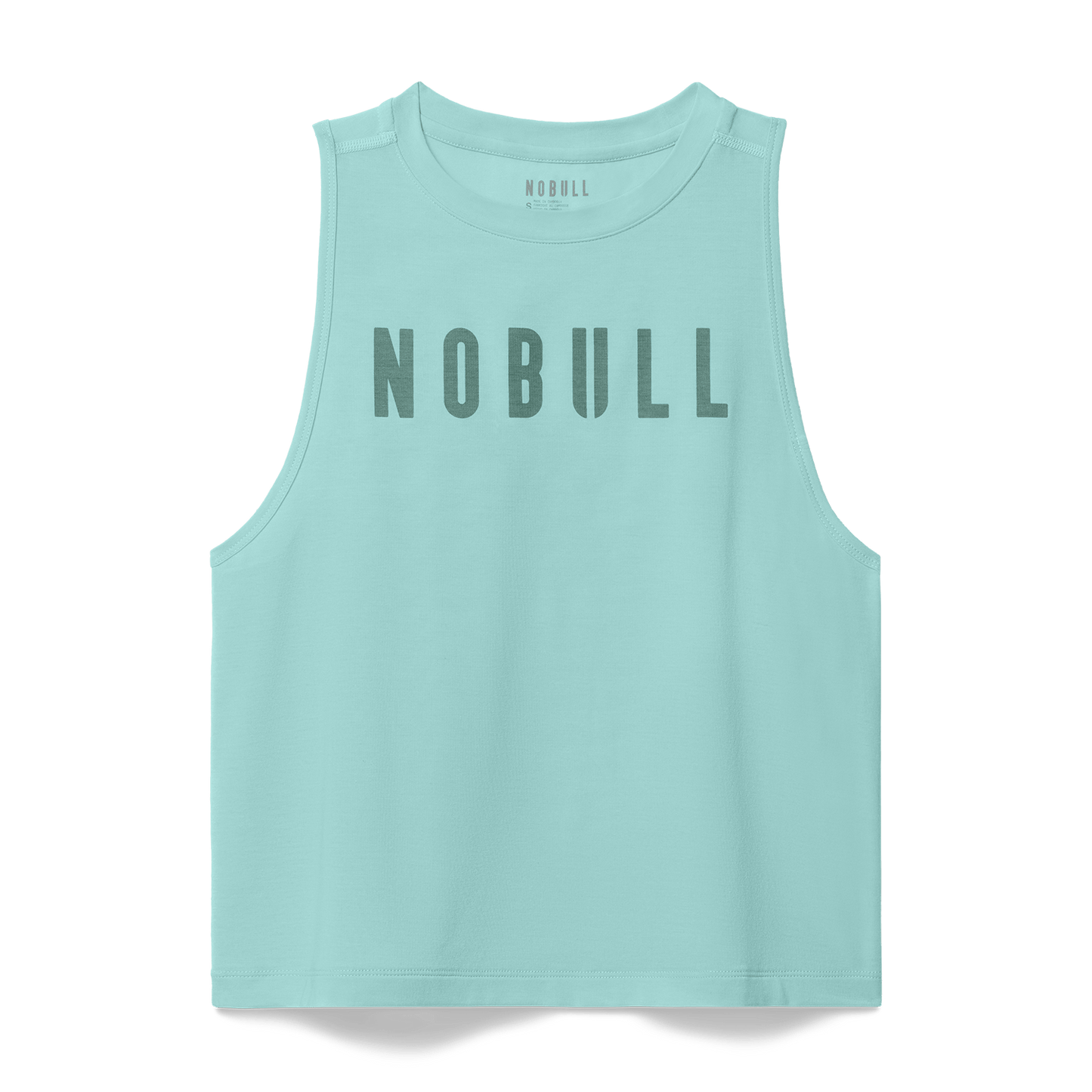 Women's Blue Haze NOBULL Muscle Tank Flat Lay Angle.