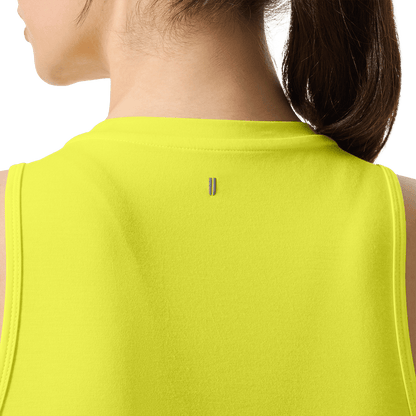 Women's Zest NOBULL Muscle Tank Back Detail On Body Angle.