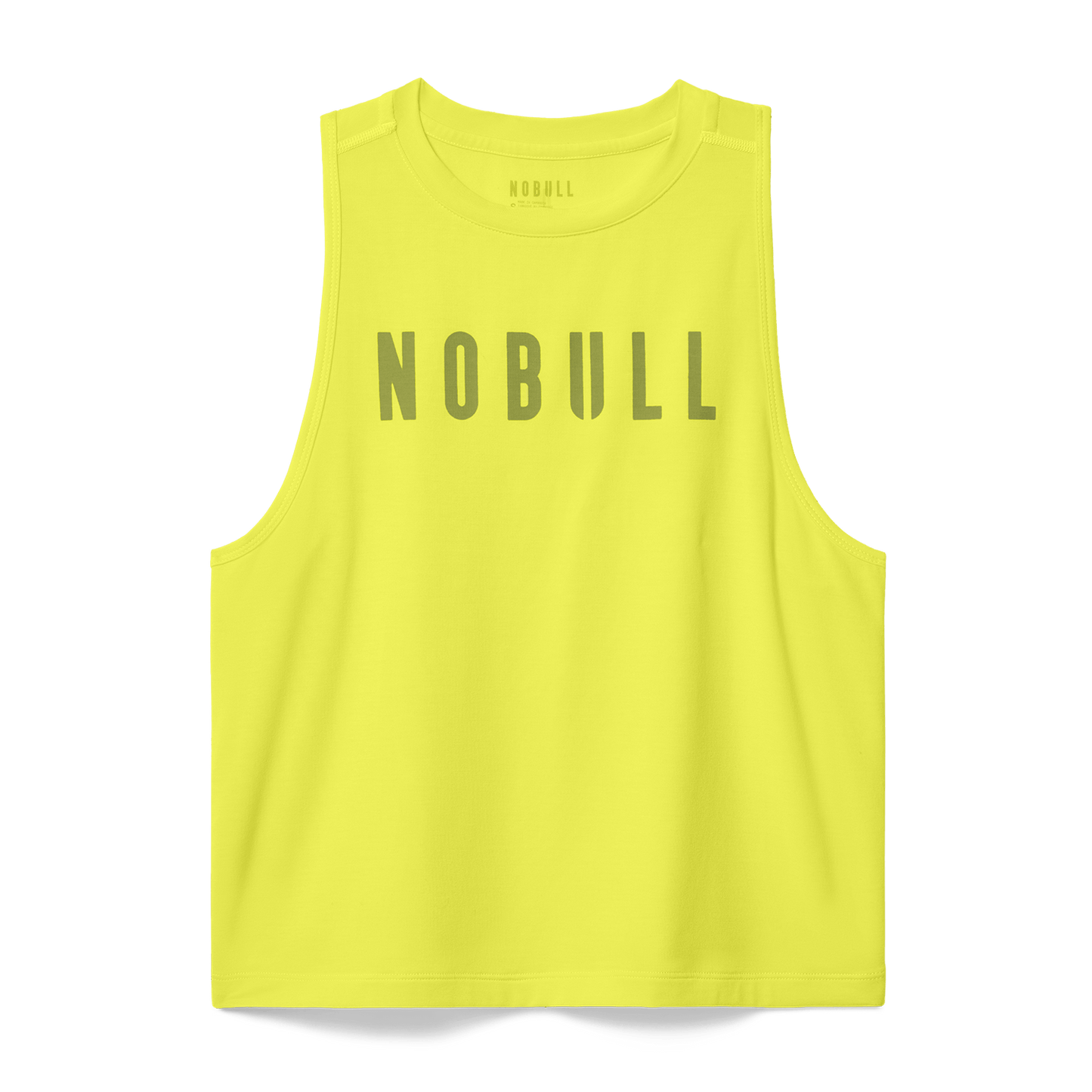 Women's Zest NOBULL Muscle Tank Flat Lay Angle.