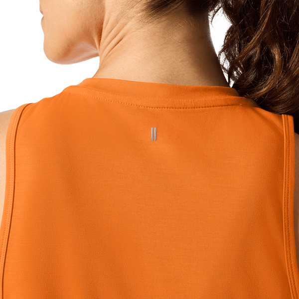 Women's Flare NOBULL Muscle Tank Back Detail Angle.