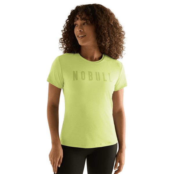 Women's Pear NOBULL Tee Front Angle.