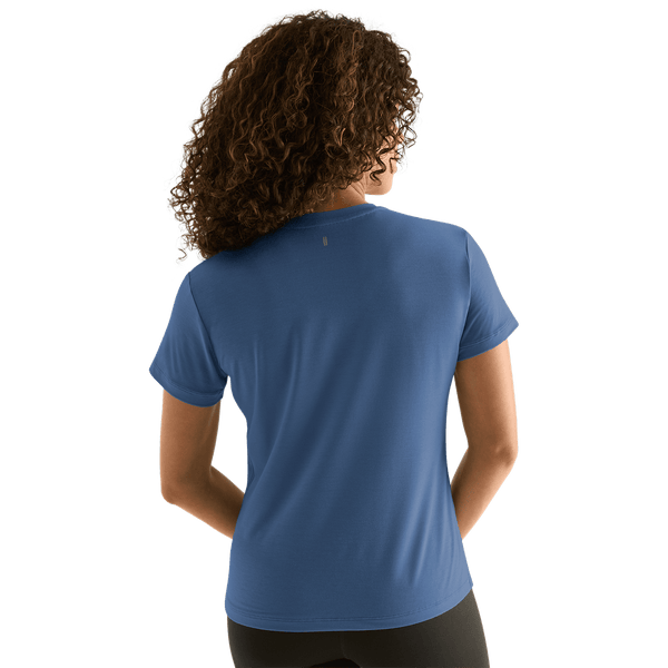 Women's Coastal Blue NOBULL Tee Back Angle.