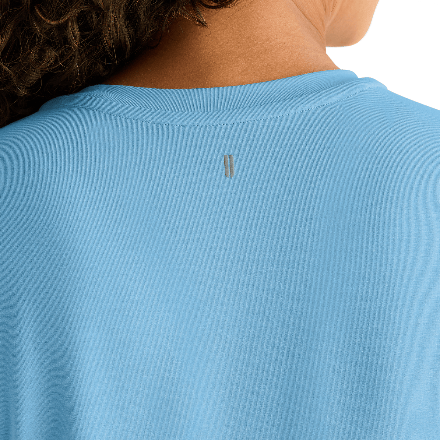 Women's Alaskan Blue NOBULL Tee Back Detail Angle.